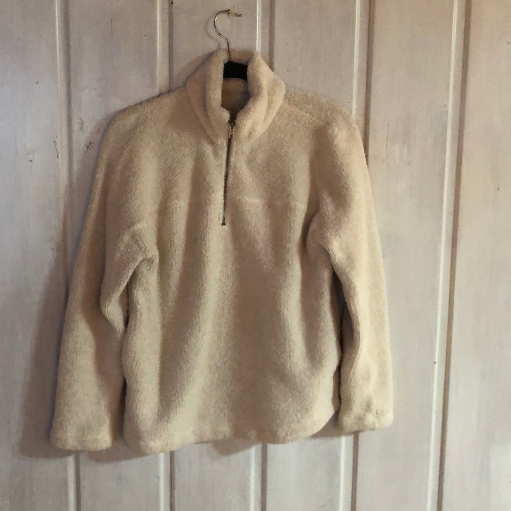 soft cozy quarter zip pullover
